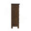 Commode et commode à tiroirs rétro noyer foncé - grande armoire de rangement pour chambre à coucher / salon