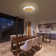 15" 7-Blade White Modern Ceiling Fan with Dimmable Color Changing LED and Remote Control