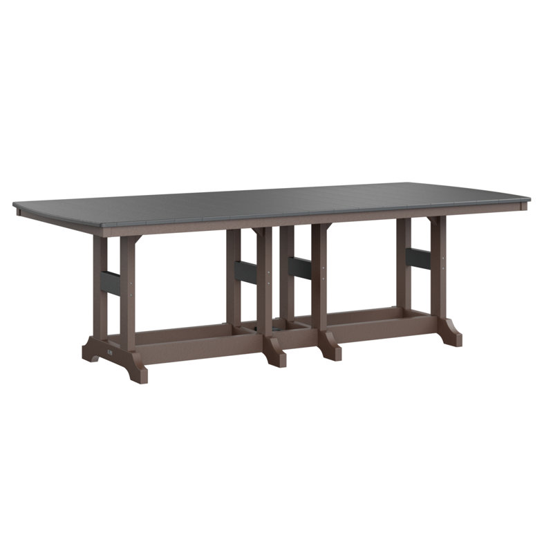 Garden Classic Outdoor Bar Table, Black, Chocolate Brown