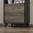 Slim Storage Cabinet With Glass Shelves