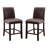 Allman Upholstered Faux Leather Counter Stool
