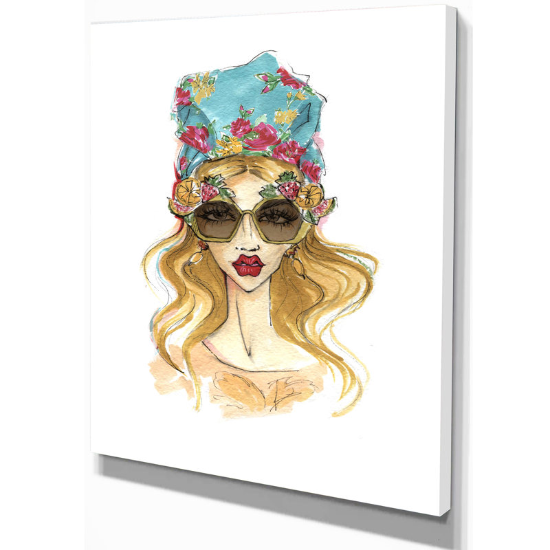 Impression d’art graphique sur toile tendue, H 20 po x l 12 po x P 1po