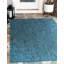 Tapis bleu sarcelle intérieur / extérieur Sevim-22495255