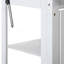 Banc de rempotage avec boîte de rangement mobile et tablettes réglables-674545317