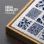 «Abstract Botanical Blue Botanical Elegant Floral», reproduction d'art sur toile-111665103-98041924