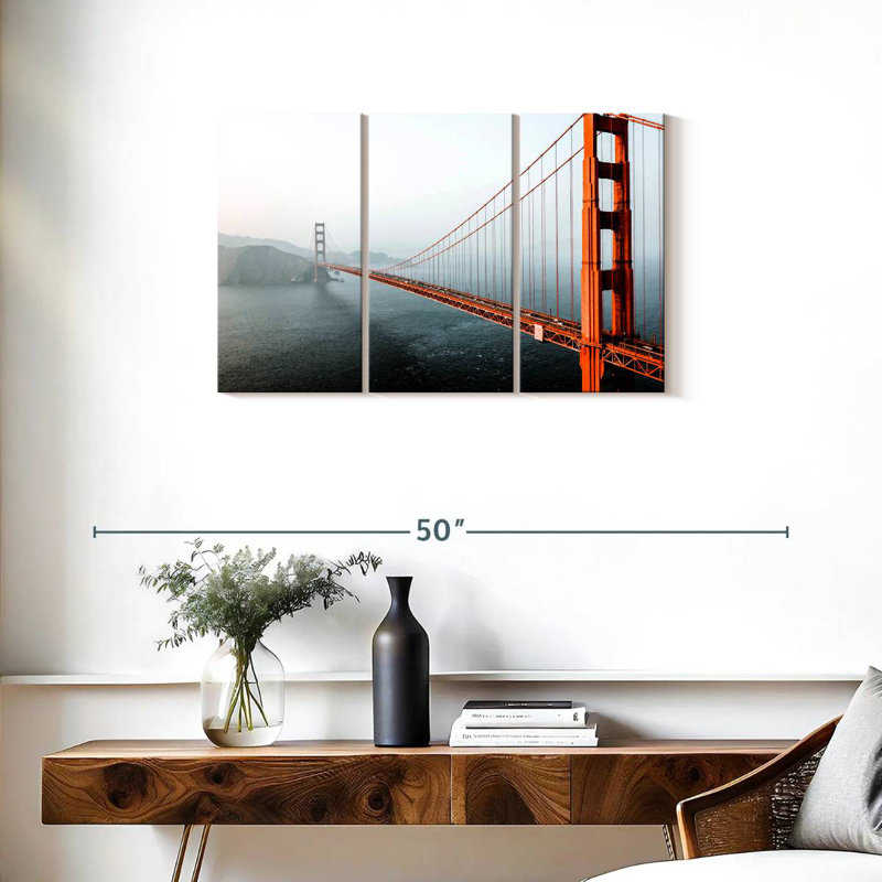 Hazy Golden Gate Bridge, H 20 po x l 33 po