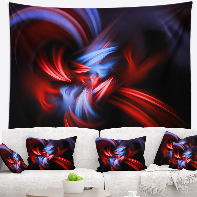 Tapisserie Fractal, H 68 po x l 80 po