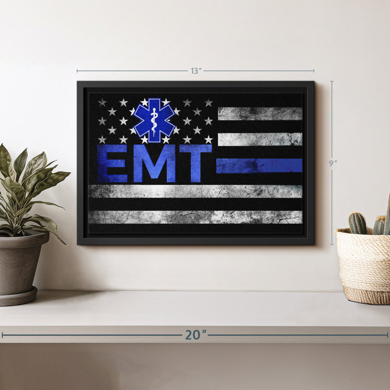 " EMT Flag ", 9" H x 13" W