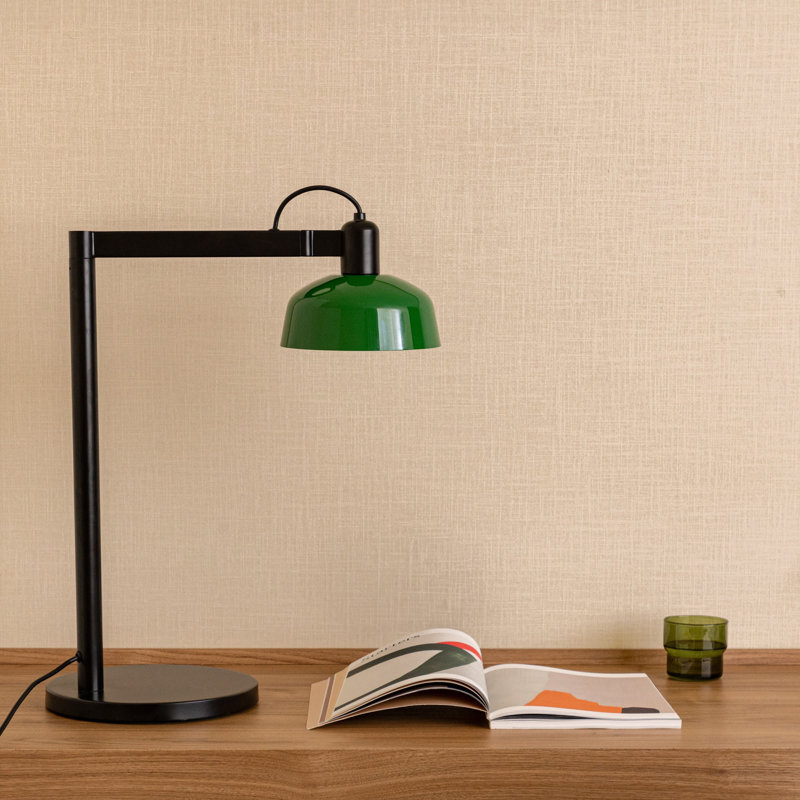 Lampe de table en métal Tatawin, Vert brillant