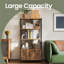 154.5cm H x 74cm W Metal Standard Bookcase
