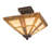 Yager Glass Semi Flush Mount
