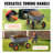 VEVOR Dump Cart, Poly Garden Dump Cart with Easy to Assemble Steel Frame, Dump Wagon