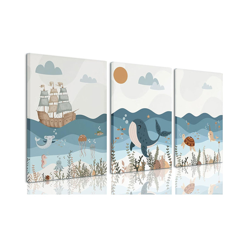 3 Piece Wrapped Canvas Print