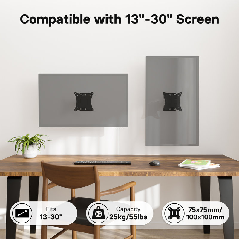 Symple Stuff Single Screen Wall Mount