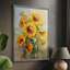 Reproduction encadrée FLORAL Series CDLII - bois massif-1888157060