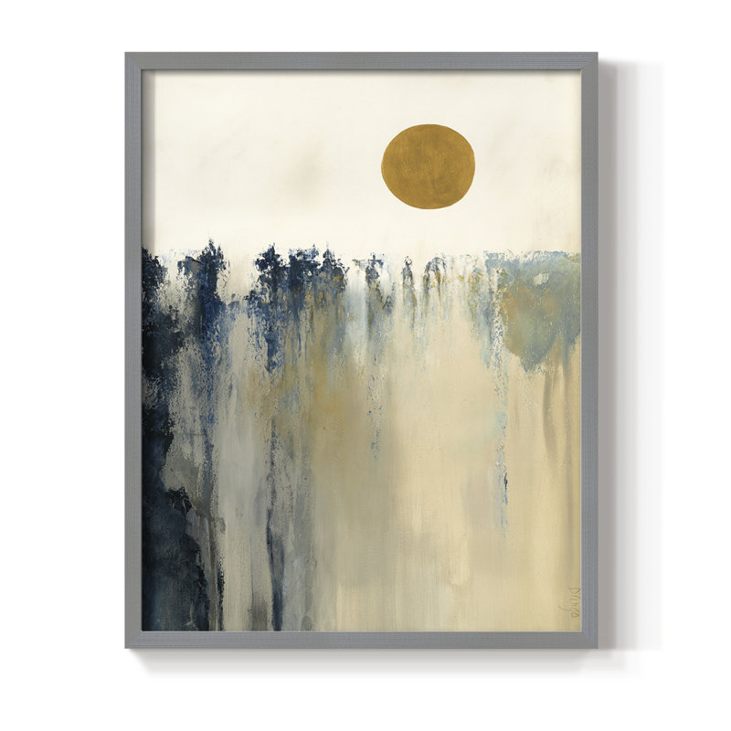 Équilibre, reproduction encadrée - bois massif, Gris, H 21 po x l 17 po