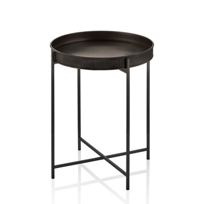 Bostick Tray Top Cross Legs End Table