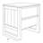 Terrabona 22'' W Solid Wood Nightstand