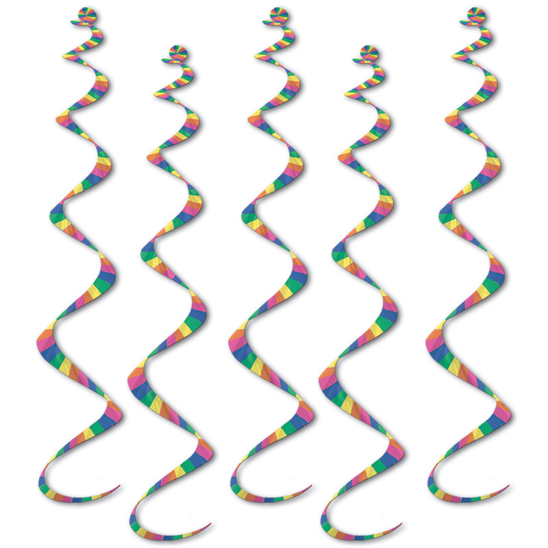 Printed Stripes Twirly Whirlys