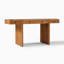 Bureau d'écriture en bois massif de style Mid-Century avec 3 tiroirs-30662183