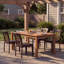 Ensemble de 4 chaises de patio empilables, en acier rotin, moderne pour patio