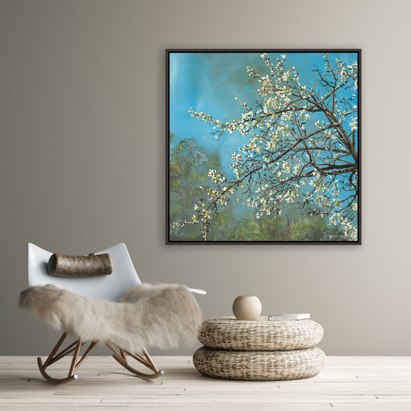 Spring Blossoms II Painting by William Mangum, Image Brush Gel, 41.75" H x 41.75" W x 1.5" D