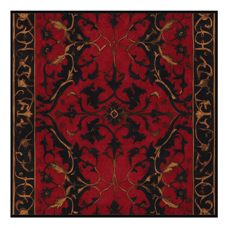 Tapis Seraphic Bloom, Carré 6 pi