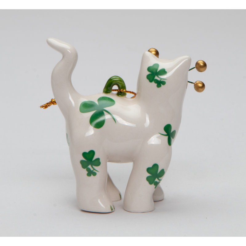 3'' Handmade Ceramic Animals Hanging Figurine Ornament