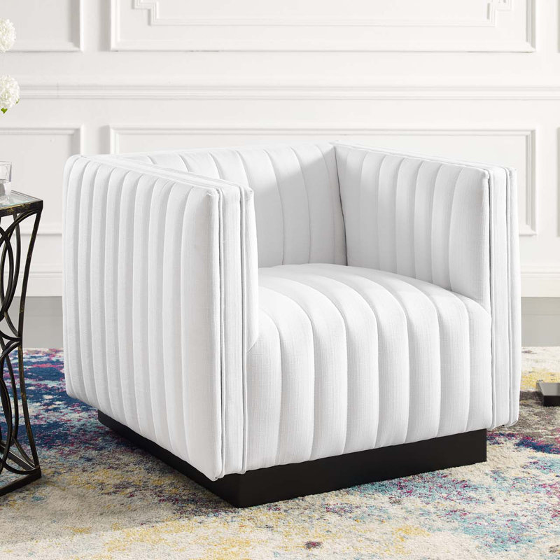Fauteuil Modway Conjure, Blanc