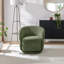 Temecka Retro Upholstered Cocoon Tub Swivel Accent Armchair - Simple and Sleek Style-20242976