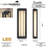 Hokku Designs Lavina - 1 Light Outdoor LED Wall Mount In Sand Coal Finish-485247129-485247134