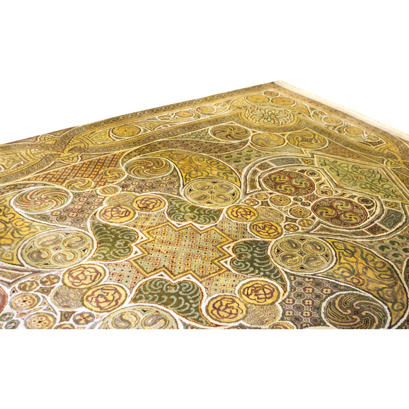 Tapis ivoire noué à la main de haute qualité