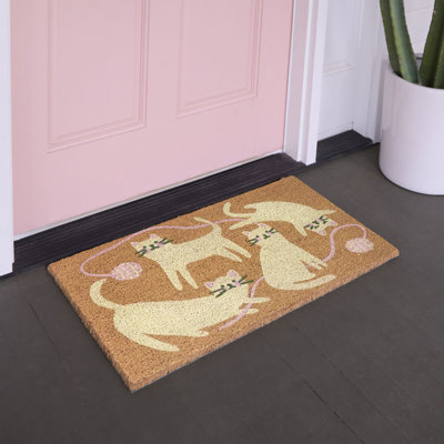 Paillasson Cats & Yarn 18 po x 30 po
