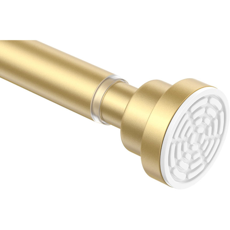 76cm Straight Wall Shower Curtain Pole, Gold