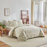 3 Piece  All Season Cottagecore Microfiber Quilt Set