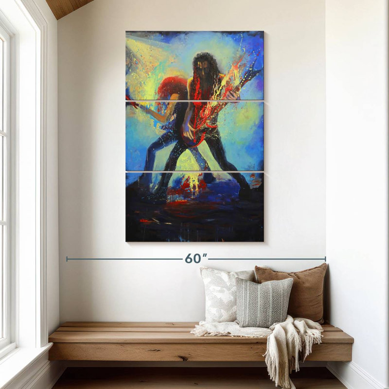Abarca Rock And Roll, 50" H x 32" W