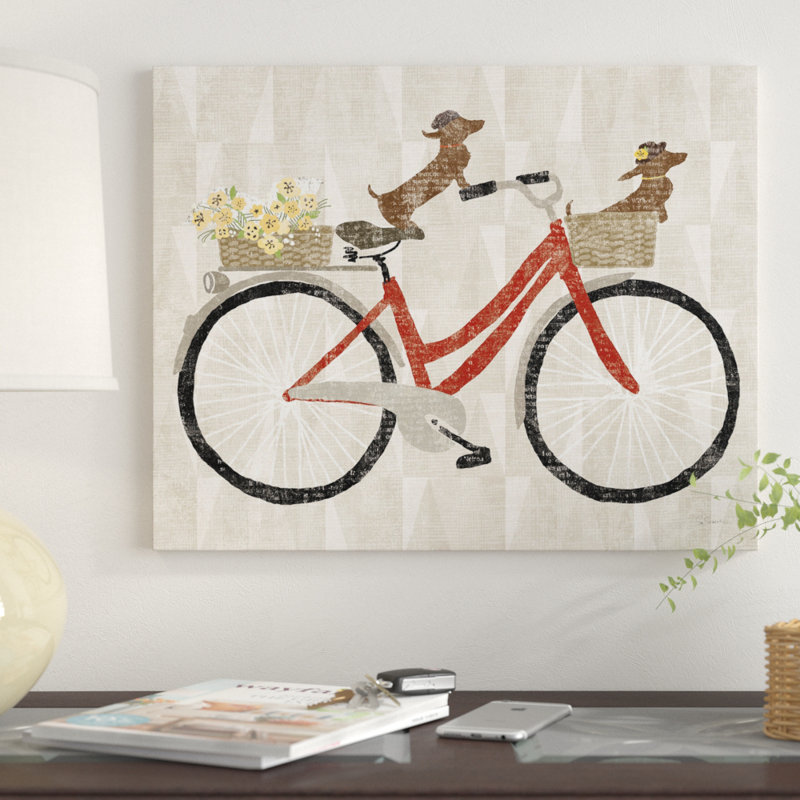 « doxiee override ver i vélo rouge », impression, Toile tendue, H 11 po x l 14 po x P 0,75 po
