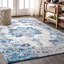 Tapis ivoire / bleu Lathem-1435356248