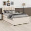 Lit plateforme tapissier avec lit gigogne-2093233527