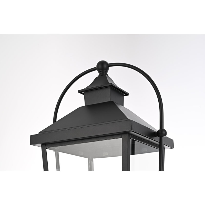 Lampadaire d'extérieur 23 pouces en noir Luz