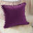 Pom Pom Velvet Tassels Pillow Cover-1393702990-1382719342