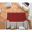 Tapis touffeté à motif géométrique rouge chili-236857247