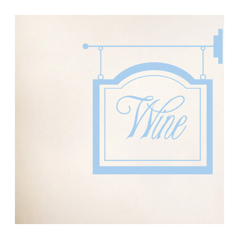 Abstract Wall Decal, Light Blue