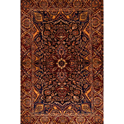Hand-Knotted High-Quality Red Area Rug