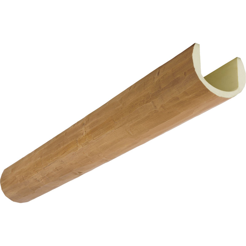 L 6 po x H 4 1/2 po x L 8 po ÉCHANTILLON - poutre à bûches en imitation de bois Heritage, caramel chaud, Caramel chaud