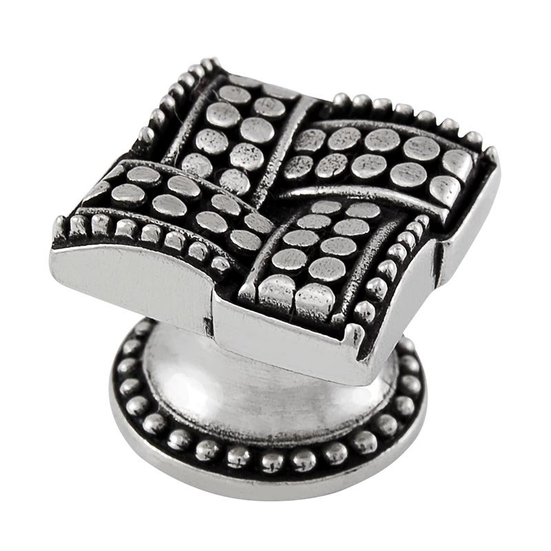 Medici Novelty Knob, Vintage Pewter, 1" H x 1" W x 1" D