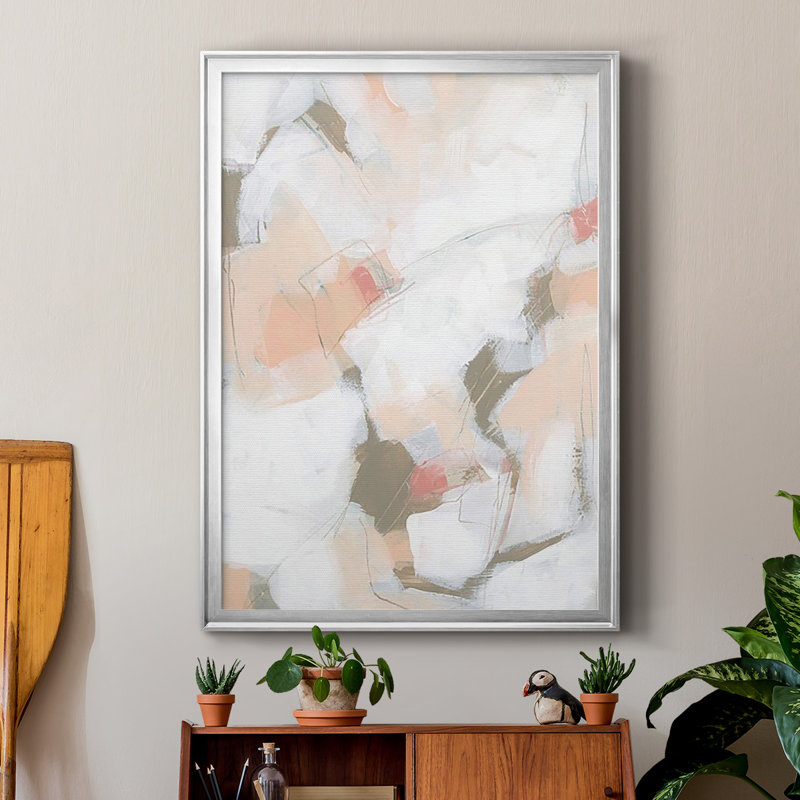 «Sand Story II», reproduction encadrée de qualité supérieure - prête à être accrochée, H 36,5 po x l 26,5 po x P 1 po, Argent