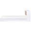 Lit simple pour chambre à coucher avec tête de lit en placage de pin - Finition 2 tons Mid-Century-1315627987