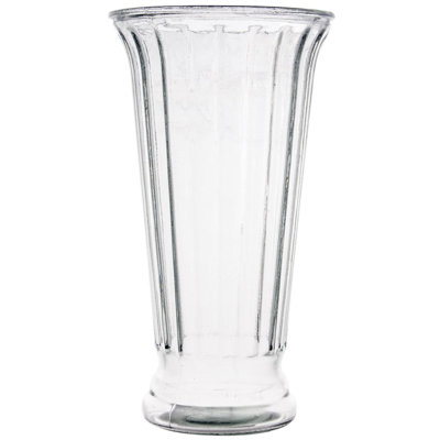 Vase en verre transparent