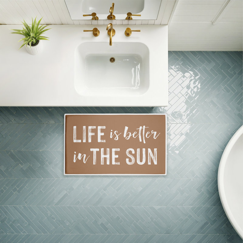 Tapis de bain et tapis de bain Better In The Sun, Mieux au soleil